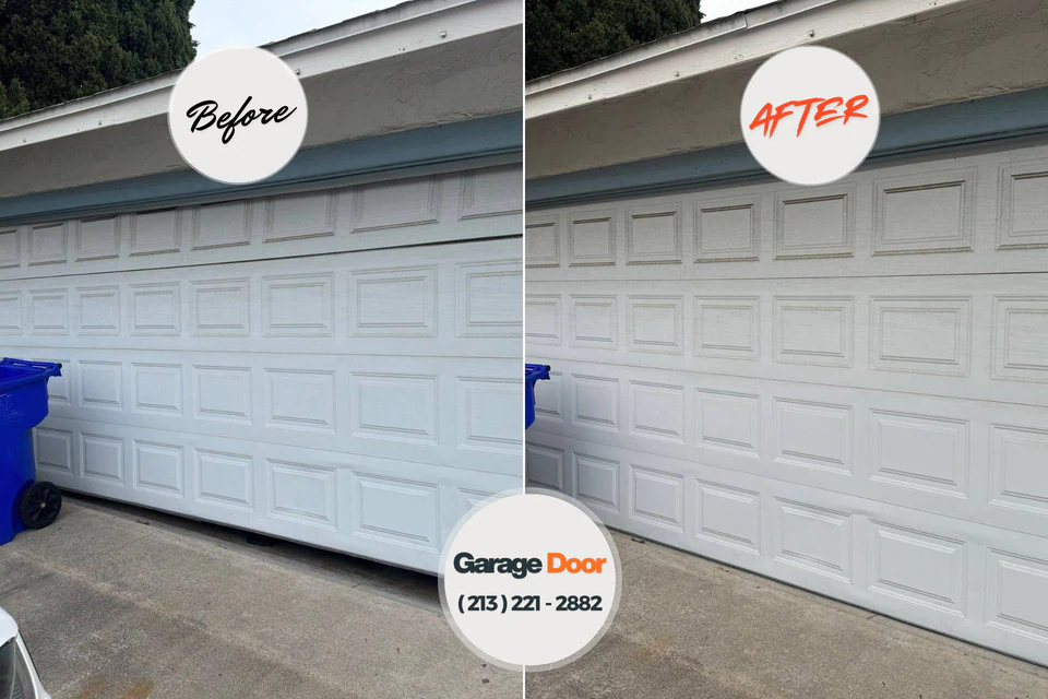 Before and after: garage door opener repair Osceola, MO